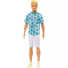 Boneco Ken Fashionista 211 Loiro Camiseta De Cactos - Mattel