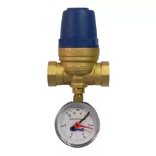 Reguladora / Redutora De Pressão Água 1/2 + Manômetro