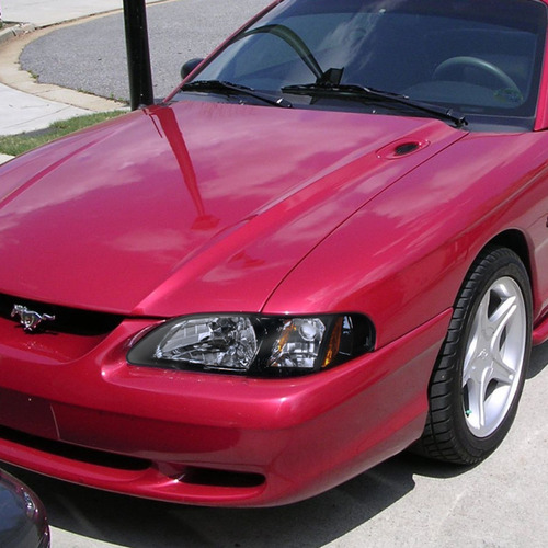 Faros Ford Mustang 94 95 96 97 98 Par Fondo Negro  Foto 7