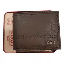 Billetera En Cuero Para Hombre Marca Levi´s Original Rfid