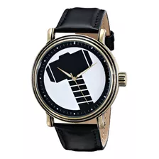 W The Avengers Thor Reloj Analógico De Cuarzo Negro Para H