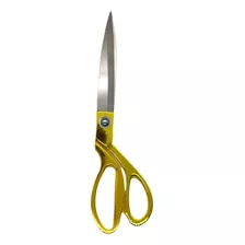 Tijera Para Modista/sastre/tela 26,5 Cm Mango Dorado