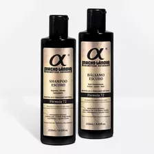 Macholândia, Combo Melanina 72 (cabelo,barba Castanho/preto)