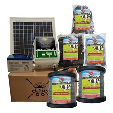 Kit Cerco Electrico Ganadero Solar (60 Km) + 1 Km De Alambre