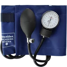 Aparelho De Medir Pressão Esfigmomanômetro Premium Azul