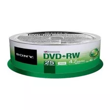 Sony 25dpw47sp Dvd Rw 4x 4.7gb Dvd Regrabable