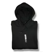 Sudadera Hoodie Negra Hombre Capucha Gorro Urbana Premium 