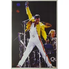 Poster Lamina Freddie Mercury Queen Laser Rock