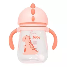 Copo Dino Com Alça E Canudo Buba Bebe Alimentação Infantil