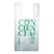 Bolsa Camiseta Compostable 30x40