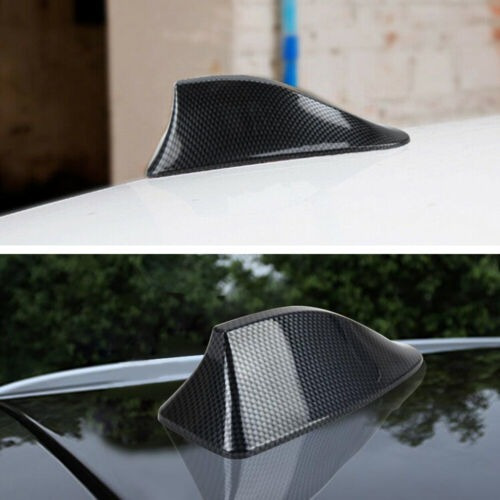 1x Carbon Fiber Shark Fin Car Roof Antenna Radio Fm/am Si Mb Foto 10