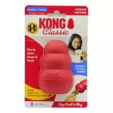 Kong Classic Medium - Brinquedo Para Cães Cor Vermelho