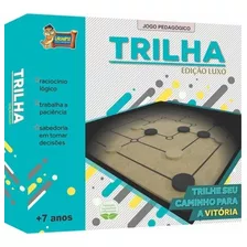 Jogo De Tabuleiro Pedagógico Educativo Trilha Madeira Mdf 