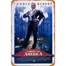 Póster Retro De Película Coming To America Café, B...