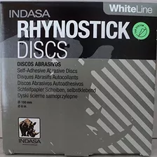 6 inch Rhynostick Blanco Psa No Agujero Disco A/o 100 por Ca