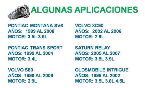 Cadena 4t65e 42 Eslavones Angosta Chevrolet Venture Aztek G6 Foto 7