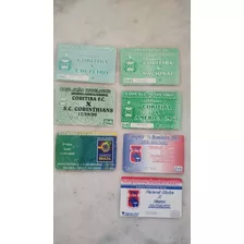 Lote Com 7 I Cartões Ingressos De Futebol 2000/2001