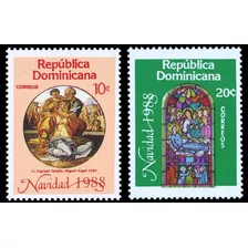 Navidad - Republica Dominicana 1988 - Serie Mint - Yv 1050-1