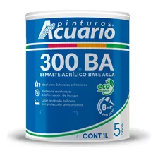 Litro 300ba Acuario Brillante Multisuperficies Base Agua Color Blanco