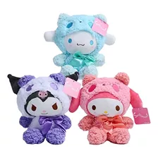 Bonecas Sanrio Cinnamorol, Brinquedos De Pelúcia. (3 Peças)