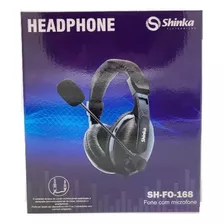 Headphone Shinka Sh-fo-168 Preto - Pronta Entrega
