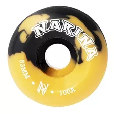 Roda Narina Rajada Preta/amarela 53mm
