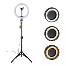 Ring Light Completo Iluminador Portátil 26cm + Tripé 2m Top