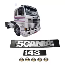 Emblemas C/ Travas Scania + 143 - Letreiro Frontal + 143