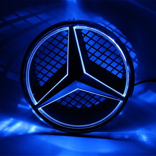 Luz De Logotipo Mercedes Benz Led 4d, Dimetro 18,5 Cm Foto 6