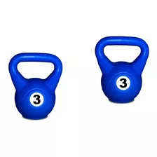 Pesas Rusas, Kettlebell ,de 3 Kilos, Dos Unidades!!