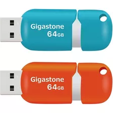 Gigastone V10 64gb 2-pack Usb 2.0 Flash Drive Thumb Drive 