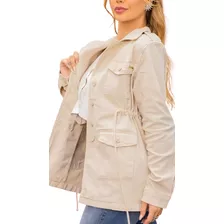 Parka Feminina Sol Jeans Com Elastano 