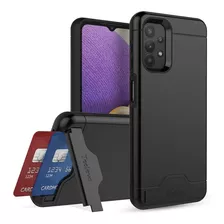 Funda Tipo Billetera Teelevo Para Galaxy A32 5g Negra