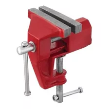 Mini Torno De Bancada Com Base Fixa 40mm Ferro Fundido