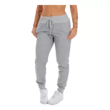 Calça Moletom Slim Jogger Com Bolso Skinny Feminino Adulto