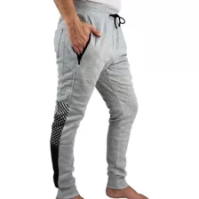 Pantalón Buzo Algodon Hombre. Forro Polar. Jogger Fit. Pe