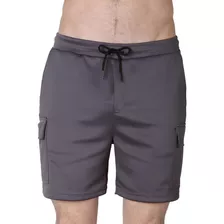 Bermuda Deportivo Cargo Hombre Gris Stfashion 71604607