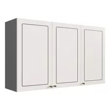 Armário Aéreo Para Cozinha 120cm 3 Portas Roma Edez