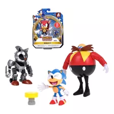 Figura Sonic Articulado 10 Cm Con Accesorios