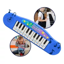 Teclado Pianinho Infantil Rosa Azul Menino Menina 22 Teclas