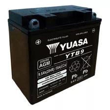 Batería Moto Yuasa Ytb9 Compatible Con Mod. 12n9-4b-1 Yuasa 