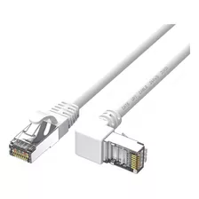 Juxinice Cable Ethernet Cat6 Blanco Ángulo De 90 Grados Haci