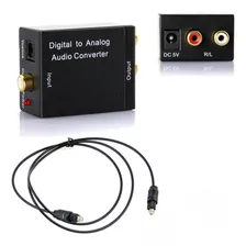 Conversor Áudio Óptico Digital Coaxial Rca Analógico