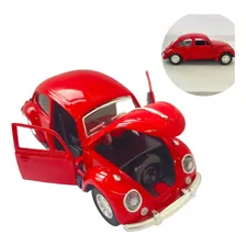 Carrinho De Metal Fusca Abre Porta Capô Flexão Top