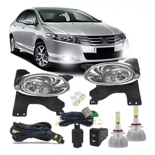 Kit Farol Milha Honda City 2009 2010 2011 Neblina+ Super Led