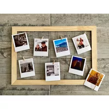 Cuadro Con Broches Para Fotos Polaroid Instax