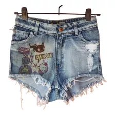 Short Jeans Sublimado Yemis Mujer