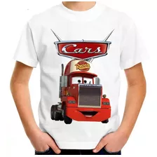 Camiseta Infantil Mcqueen Carreta Mack Filme Carros #13