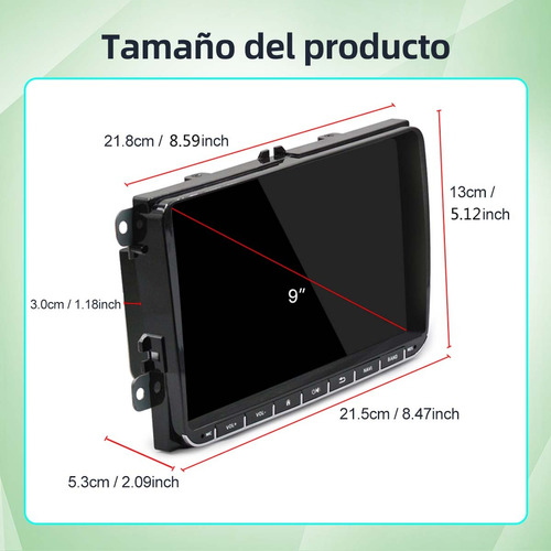 9 Autoestreo Android13 Mirror Link Bt Gps For Vw Skoda Polo Foto 9