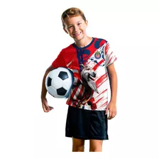 Playera Niños Aficionado Chivas Full Print Deportiva 